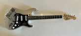 Motley Crue band signed strat style guitar